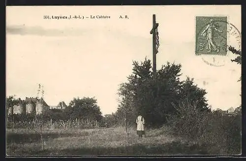 AK Luynes, Le Calvaire avec une personne en prière