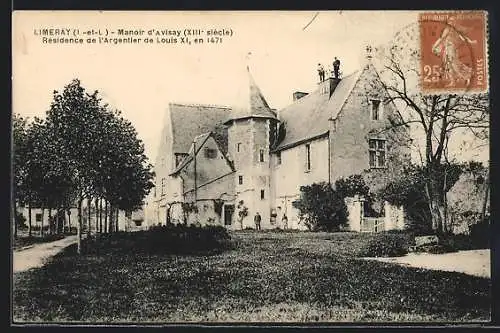 AK Limeray, Manoir d`Avisay, XIIIe siècle, Résidence de l`Argentier de Louis XI