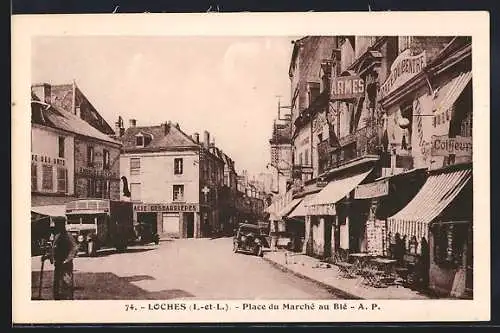 AK Loches, Place du Marché au Blé