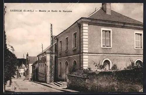 AK Luzillé, Mairie et École de Garcons