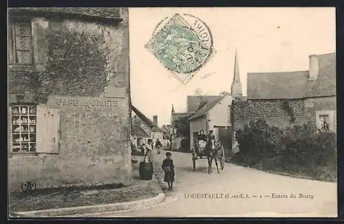 AK Louestault, Entrée du Bourg