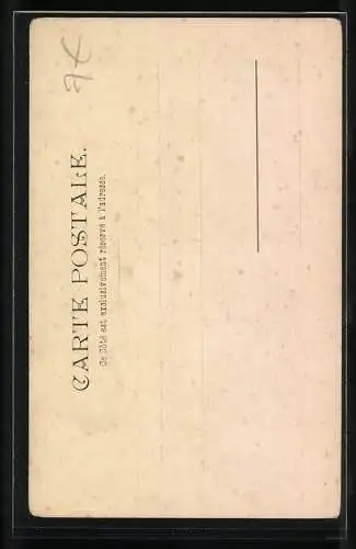 Künstler-AK Tanzendes Paar in Tracht