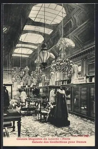 AK Paris, Grands Magasins du Louvre, Galerie des Confections pour Dames