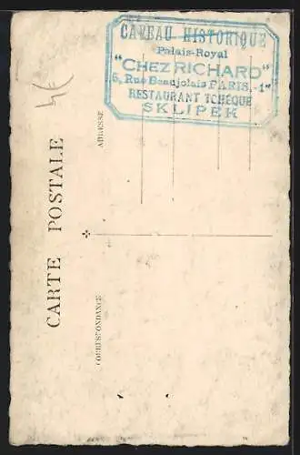 AK Paris, Cave Restaurant de Camille Desmoulins, Palais Royal