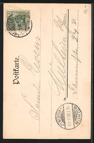 AK Linden / Hannover, Strasseneck am Neues Rathaus, Erbaut 1897-1899, Wappen