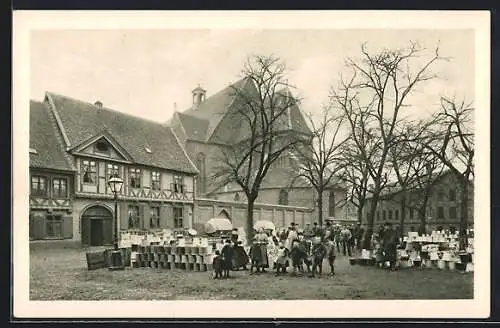 AK Braunschweig, Strassenblick auf den Spohrplatz