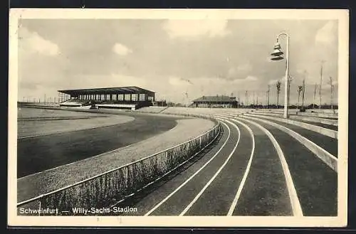 AK Schweinfurt a. Main, Blick ins Willy-Sachs-Stadion