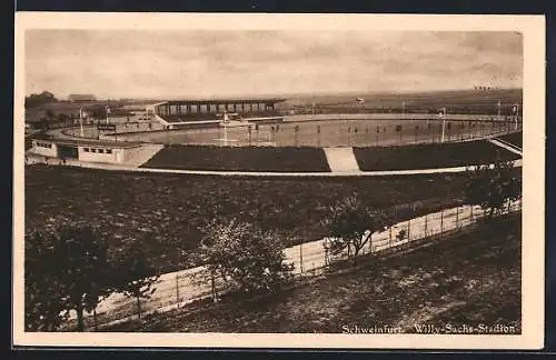 AK Schweinfurt am Main, Willy Sachs-Stadion, Totalansicht