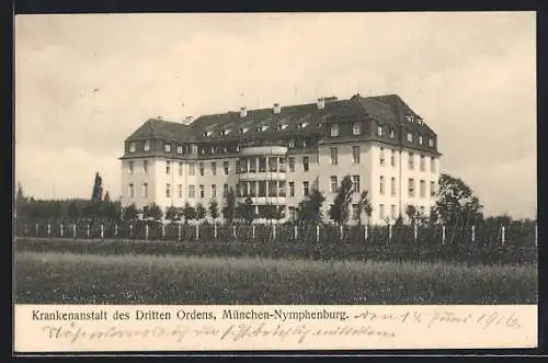 AK München-Nymphenburg, Krankenanstalt des Dritten Ordens