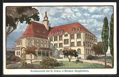 AK München-Nymphenburg, Krankenanstalt des III. Ordens