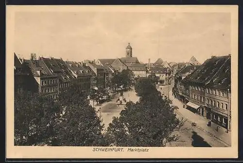 AK Schweinfurt, Partie am Marktplatz