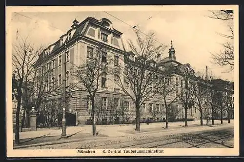 AK München-Au, K. Zentral Taubstummeninstitut