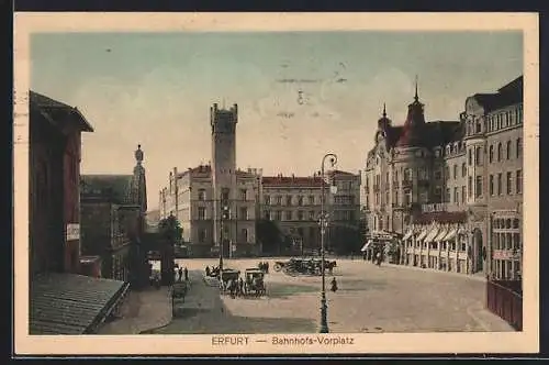 AK Erfurt, Bahnhofs-Vorplatz