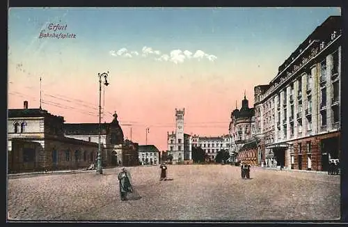 AK Erfurt, Partie am Bahnhofsplatz