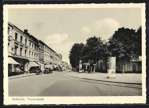 AK Eschweiler, Marienstrasse mit Geschäften