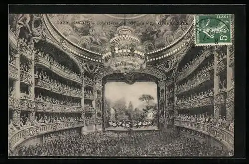 AK Paris IX, Interieur de l`Opera, La Grande Salle