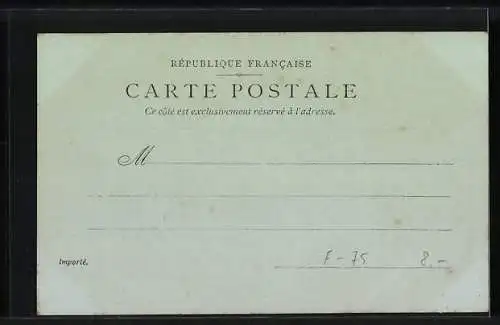 Mondschein-AK Paris, Cathédrale Notre-Dame et Pont de l`Archêreché