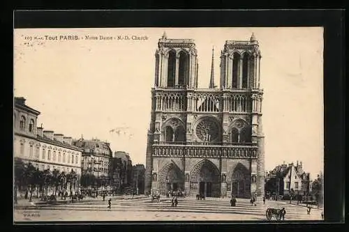 AK Paris, Cathédrale Notre-Dame