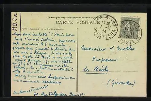 AK Paris, Cathédrale Notre-Dame