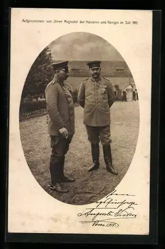 AK Paul von Hindenburg in Uniform 1915