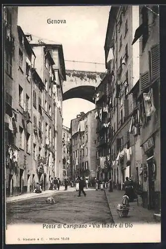 AK Genova, Ponte di Carignano, Via Madre di Dio