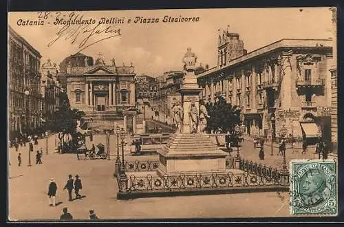 AK Catania, Monumento Bellini e Piazza Stesicorea