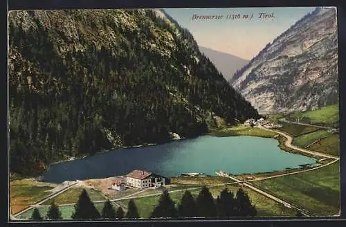 AK Brenner /Tirol, Landstrasse am Brennersee