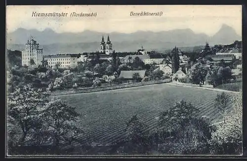 AK Kremsmünster, Benediktinerstift, Nordansicht