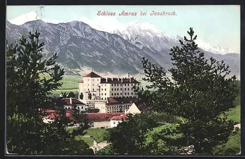 AK Innsbruck, Blick auf Schloss Amras