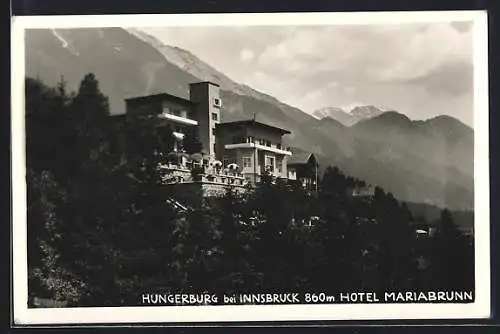 AK Innsbruck-Hungerburg, Hotel Mariabrunn