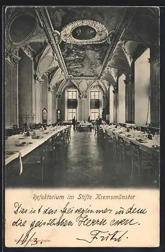 AK Kremsmünster, Refektorium im Stift