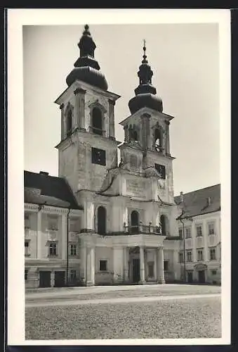 AK Kremsmünster, Blick auf die Kirche