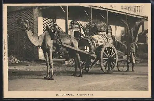 AK Djibouti, Vendeurs d`eau, Wasserverkäufer