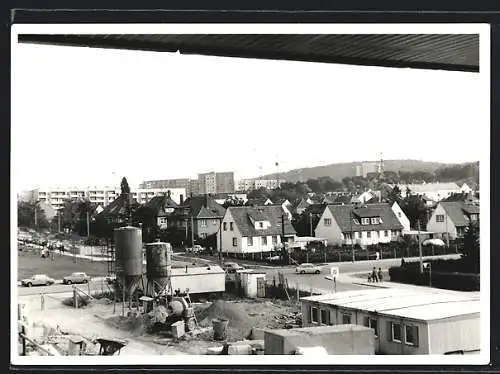 Foto-AK Erfurt, Blick von der Kaufhalle Scharnhorststrasse