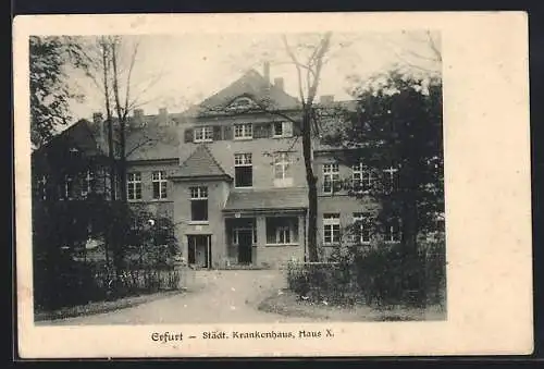 AK Erfurt, Städtisches Krankenhaus, Haus X