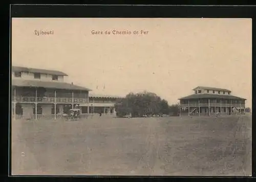 AK Djibouti, Gare du Chemin de Fer, Bahnhof