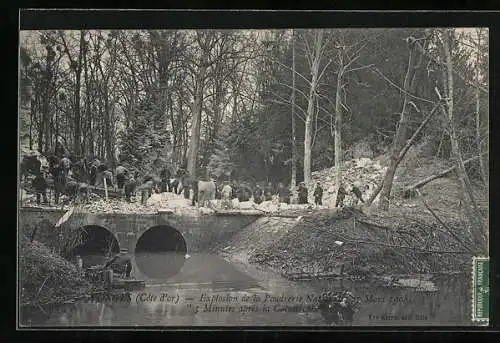 AK Vonges, Explosion de la Poudrerie Nationale 1908, 5 Minutes apres la Catastrophe