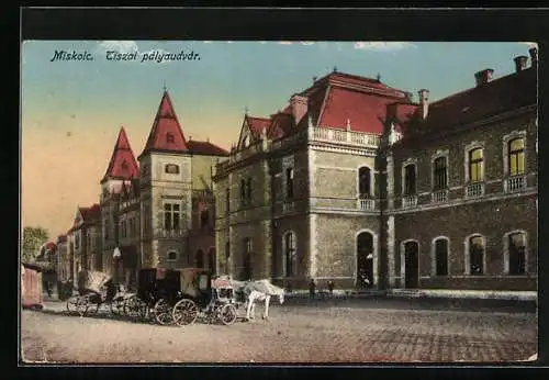 AK Miskolc, Tiszai pályaudvár, Bahnhof