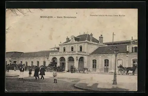 AK Moulins, Gare Extérieure, Bahnhof