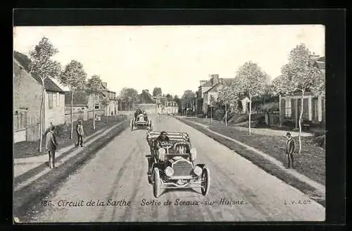 AK Autorennen, Circuit de la Sarthe, Sortie de Sceaux-sur-Huisne