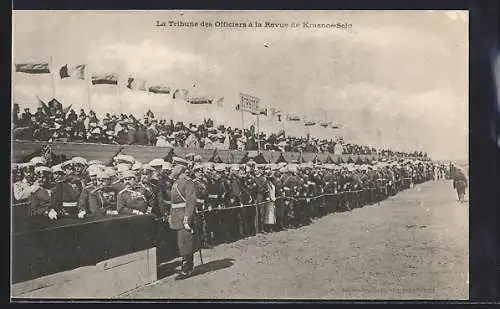 AK Krasnoe-Selo, La Tribune des Officiers à la Revue