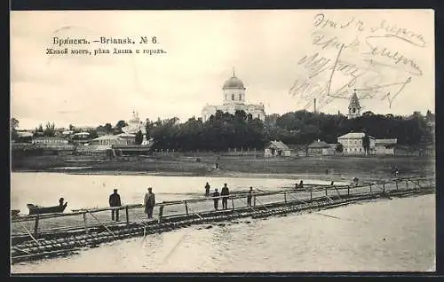 AK Briansk, Partie an der Pontonbrücke