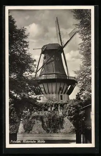 AK Potsdam, Partie an der historischen Windmühle