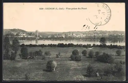 AK Oudon /L.-Inf., Vue prise du Pont