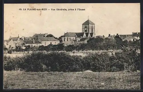 AK La Plaine-sur-Mer, Vue Générale prise à l`Ouest