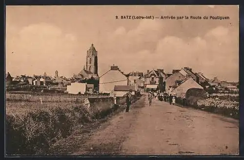 AK Batz, Arrivee par la Route du Pouliguen