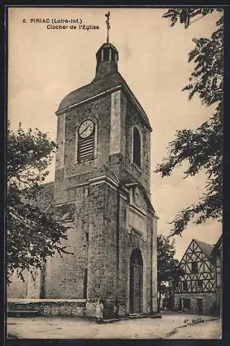 AK Piriac /Loire-Inf., Clocher de l`Eglise