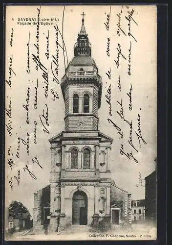 AK Savenay /Loire-Inf., Facade de l`Eglise