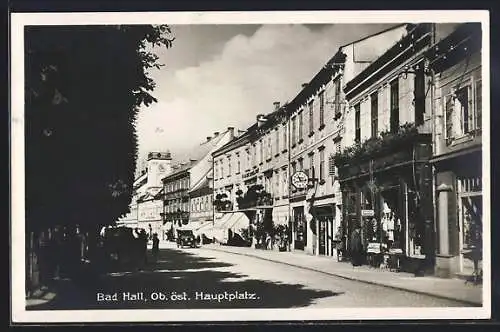 AK Bad Hall, Strasse am Hauptplatz