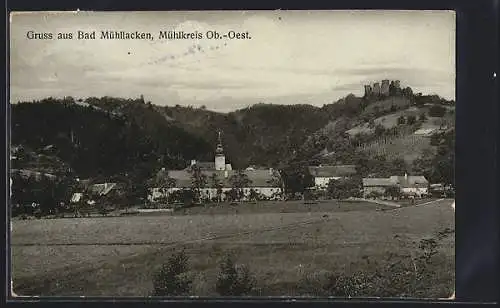 AK Bad Mühllacken /Ob-Oestr., Ortsansicht mit Kirche